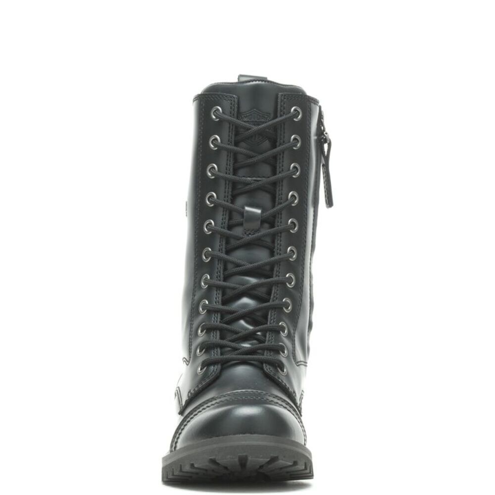 Harley-Davidson Womens Walsen 8" Lace Black Boots (NWT) - Picture 4 of 7